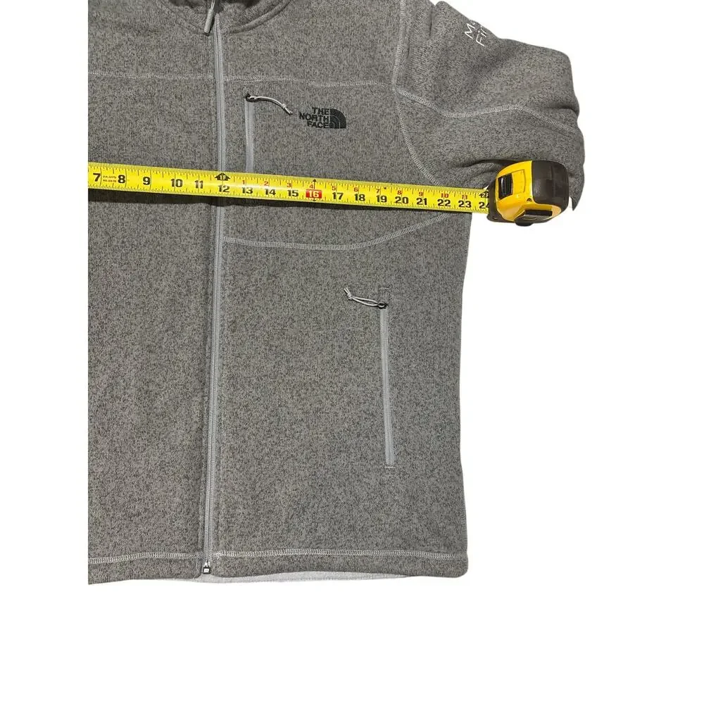 The North Face Men's Large Grey Heather Sweater Fleece Jacket outdoor gorpcore